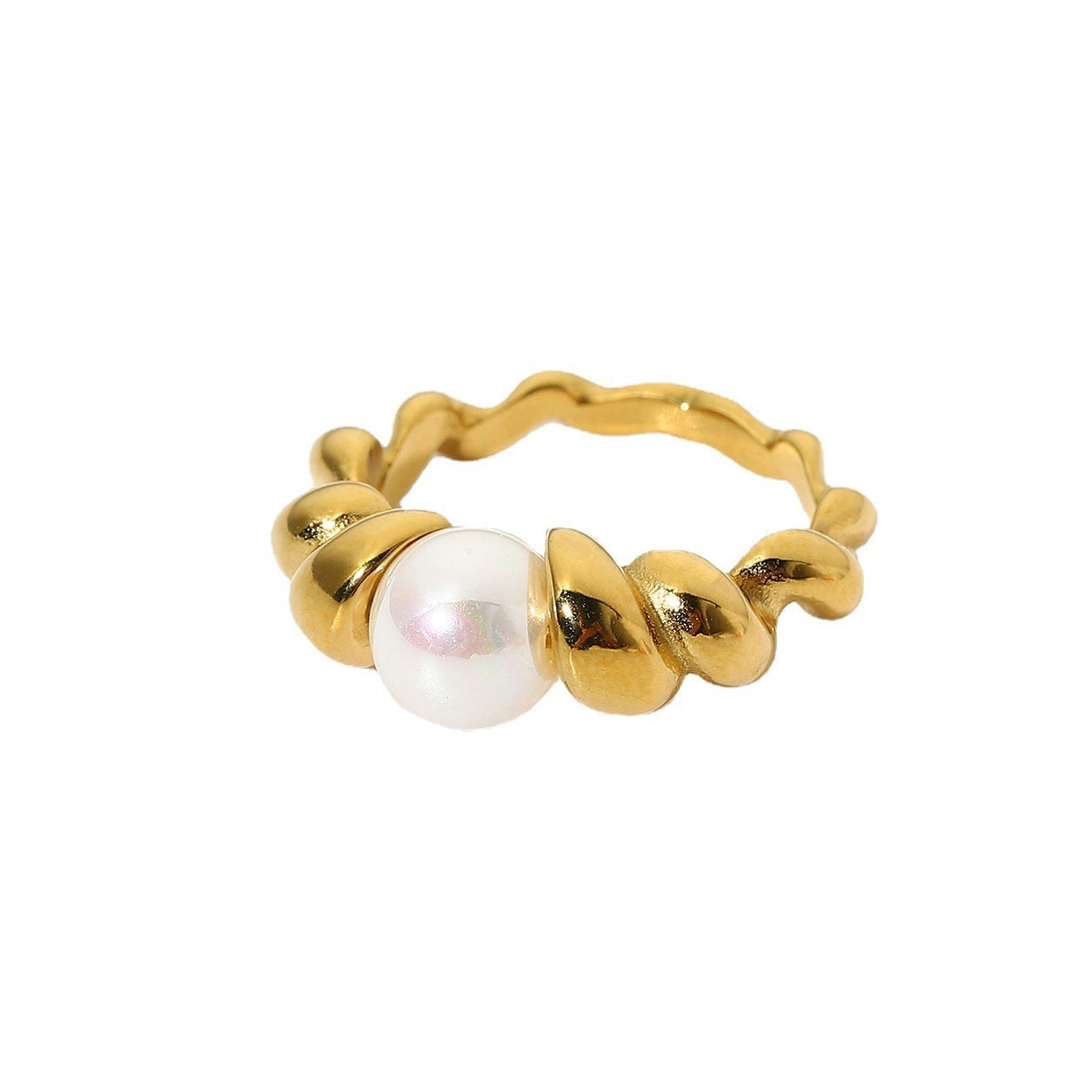 Nala Highlight Pearl Ring - Dainty Moon