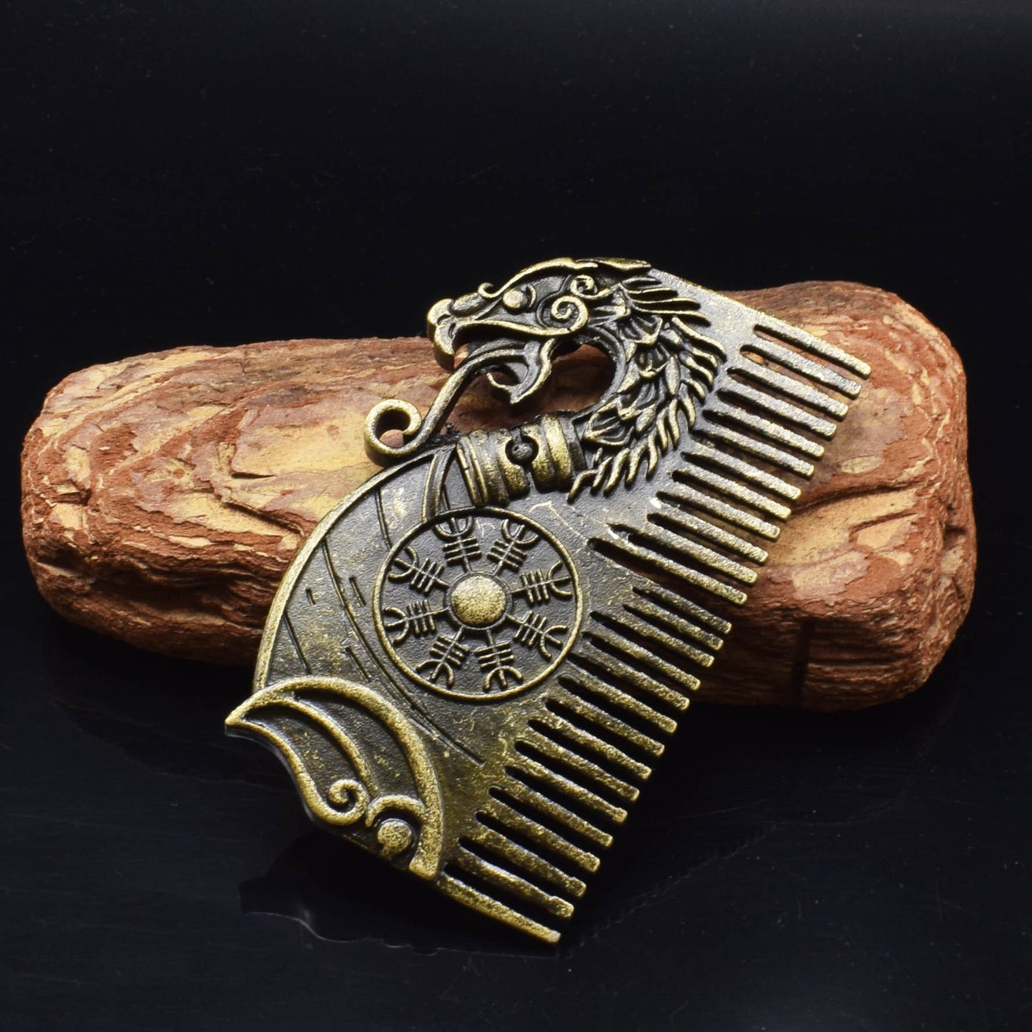 Stainless Steel Nordic Viking Hair Comb - Dainty Moon