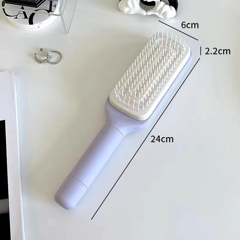 4 In 1 Self Cleaning Hair Brush Anti-Static Massage Comb - Dainty Moon