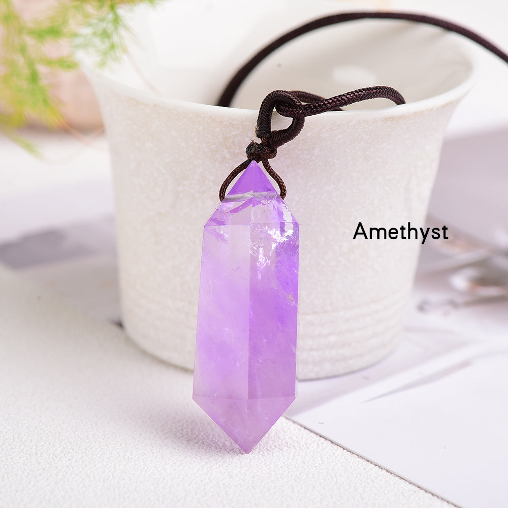 Essence Natural Stone Crystal Necklace