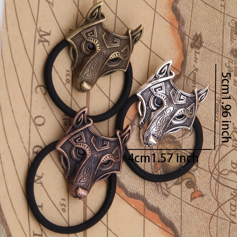 Celtic Wolf Viking Rope Hair Band - Dainty Moon