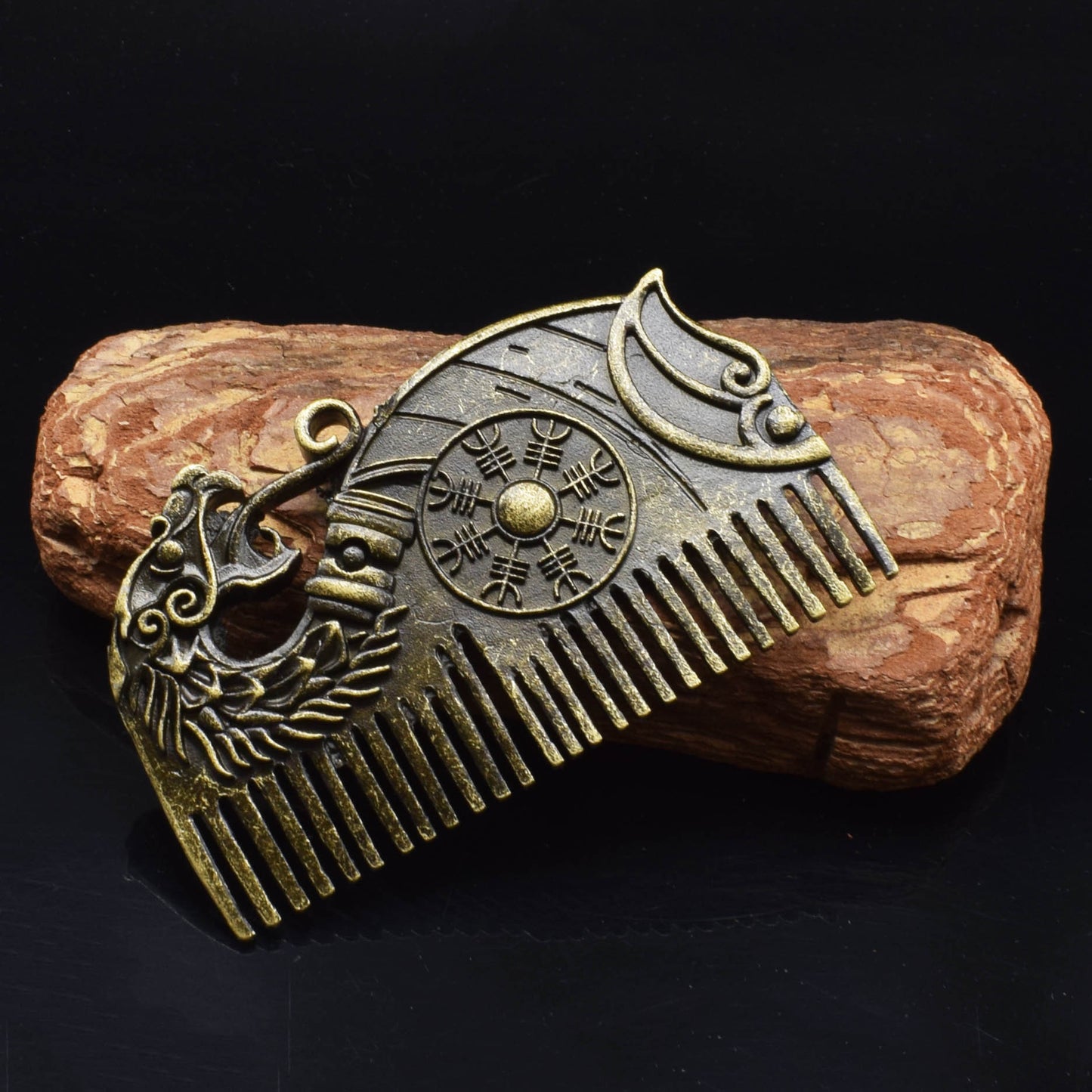 Stainless Steel Nordic Viking Hair Comb - Dainty Moon